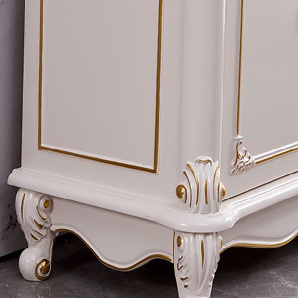 Glam Sideboard White Wood with Door and Drawer for Living Room Clearhalo 'buffet_sideboard' 'Buffets & Sideboards' 'furn' 'furn_buffet_sideboard' 'Furniture' 'Kitchen & Dining Furniture' 1200x1200_f46e918f-aa87-4d1a-b513-56efd7804af3