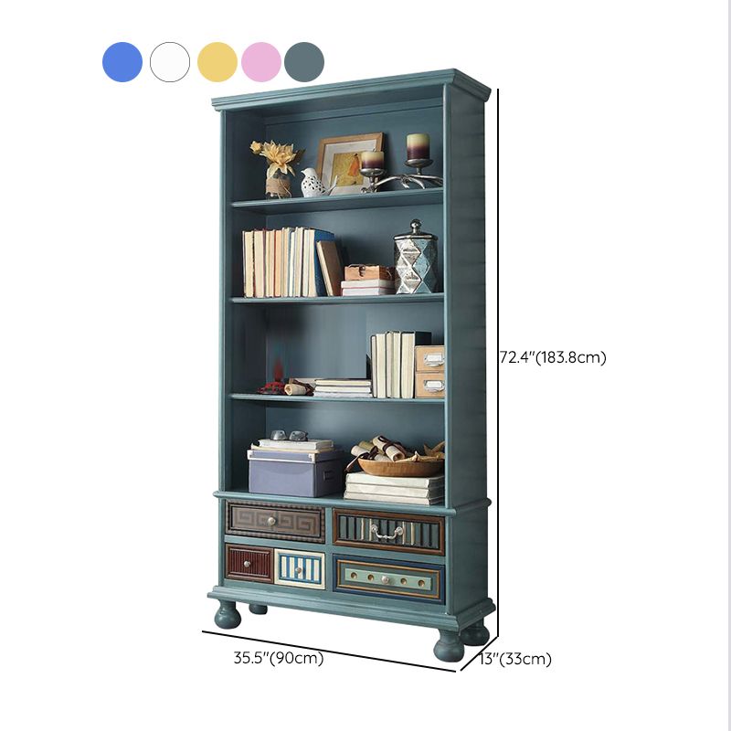 Scandinavian Engineered Wood Bookshelf Standard Closed Back Bookcase Clearhalo 'Bookcases' 'furn' 'furn_bookcases' 'Furniture' 'Office Furniture' 1200x1200_f46e9f0e-e450-46a9-8dc6-5983073a7f60