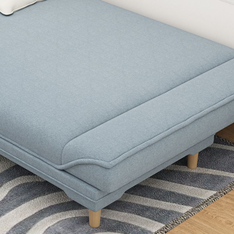 Modern Armless Settee with Cotton Blend 27.55" W Convertible Sleeper Sofa for Living Room Clearhalo 'furn' 'furn_sofas' 'Furniture' 'furniture_sofas' 'kitchen' 'kitchen_sofas' 'Living Room Furniture' 'Sofa' 'sofas' 1200x1200_f46ea5a0-73f6-4cf4-99d5-d7fd806cb107