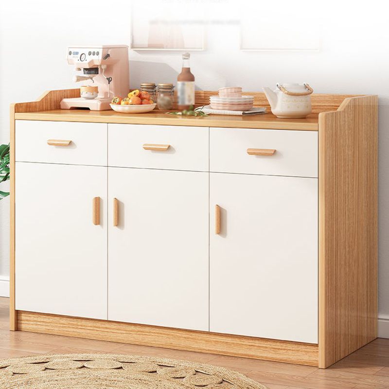 Artificial Wood Kitchen Sideboard Cabinet Modern Credenza with Drawers and Storage Clearhalo 'buffet_sideboard' 'Buffets & Sideboards' 'furn' 'furn_buffet_sideboard' 'Furniture' 'furniture_buffet_sideboard' 'Kitchen & Dining Furniture' 1200x1200_f470baac-3bd8-4463-9467-f0b7f9d43d92
