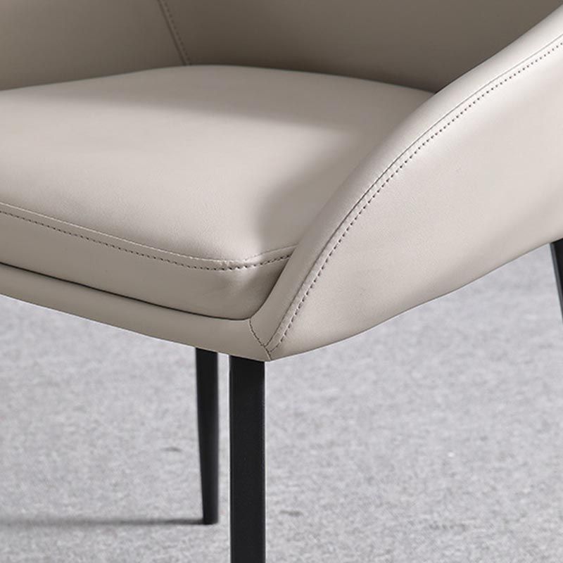 Modern Style Chairs Dining Arm Chairs with Metal Legs for Kitchen Clearhalo 'Dining Chairs' 'Dining Tables & Seating' 'dining_chair' 'furn' 'furn_dining_chair' 'Furniture' 'Kitchen & Dining Furniture' 1200x1200_f470e1dc-f6d2-463f-b43f-007827d1d707