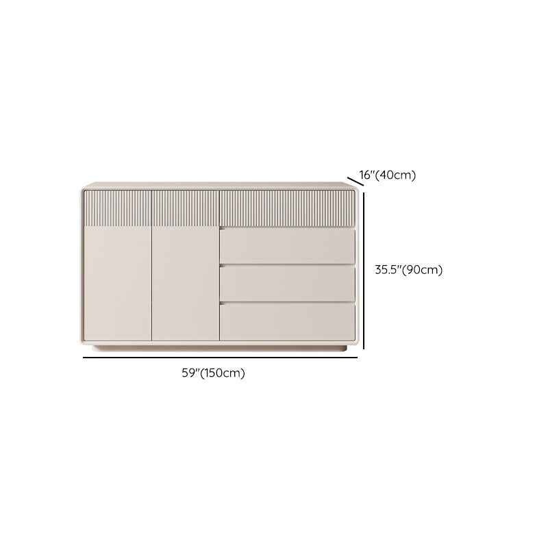 Tocador combinado horizontal contemporáneo tocador de almacenamiento de madera para dormitorio