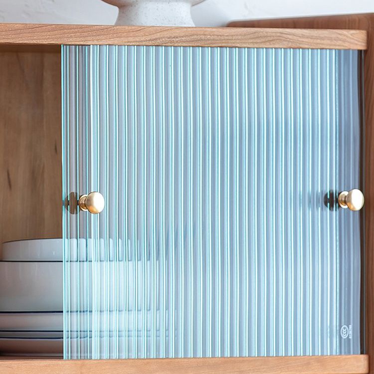 Modern Glass Doors Dining Hutch Pine Storage Cabinet for Living Room Clearhalo 'Display & China Cabinets' 'display_china_cabinets' 'furn' 'furn_display_china_cabinets' 'Furniture' 'Kitchen & Dining Furniture' 1200x1200_f47312fe-9224-43a5-ab56-3496a25d61cc