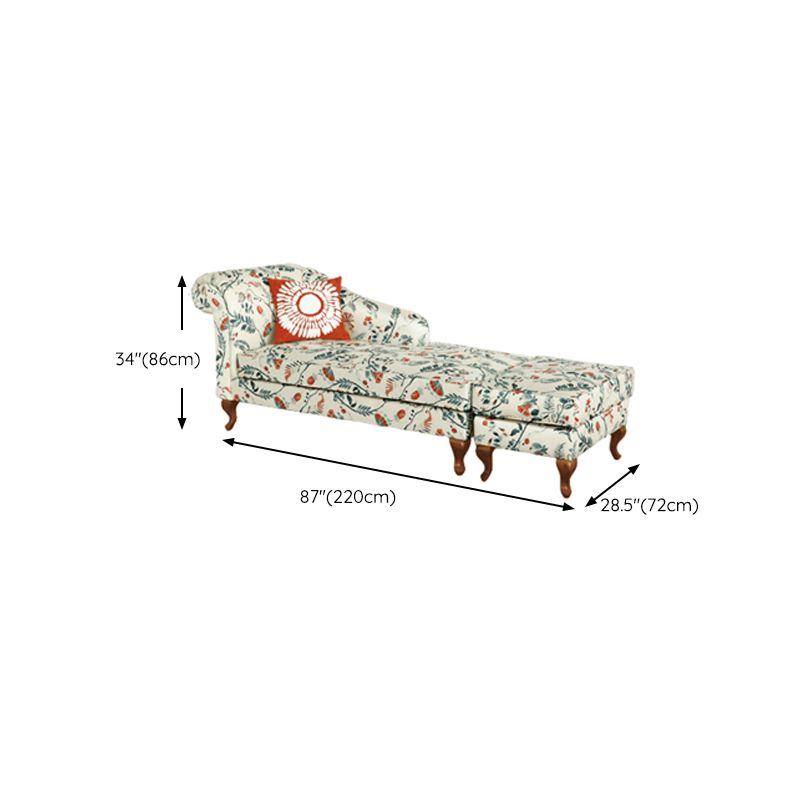 Modern Style Living Room Chaise Rolled Arms Upholstered Chaise Clearhalo 'Chairs & Seating' 'Chaise Lounge' 'chaise_lounge' 'furn' 'furn_chaise_lounge' 'Furniture' 'Living Room Furniture' 1200x1200_f4740bce-f880-4cf5-99c3-a2aab0273b20