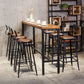 Industrial Style Pub Set 1/5/9 Pieces Solid Wood Pub Dining Set for Indoor Clearhalo 'Bar Furniture' 'furn' 'furn_home_bar_bar_sets' 'Furniture' 'Home Bars & Bar Sets' 'home_bar_bar_sets' 'Kitchen & Dining Furniture' 1200x1200_f47852c2-3dd0-4ea4-bcbd-a5e826a4f0f5