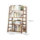 Modern Open Back Ladder boekenplank Engineered houten boekenkast met planken