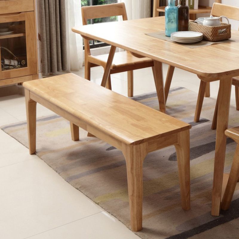 13.65-inch W Mid-Century Modern Seating Bench Solid Wood Bench Clearhalo 'Benches' 'Chairs & Seating' 'furn' 'furn_benches' 'Furniture' 'Living Room Furniture' 1200x1200_f479e4e7-daac-4912-92c3-9db5c03c237a