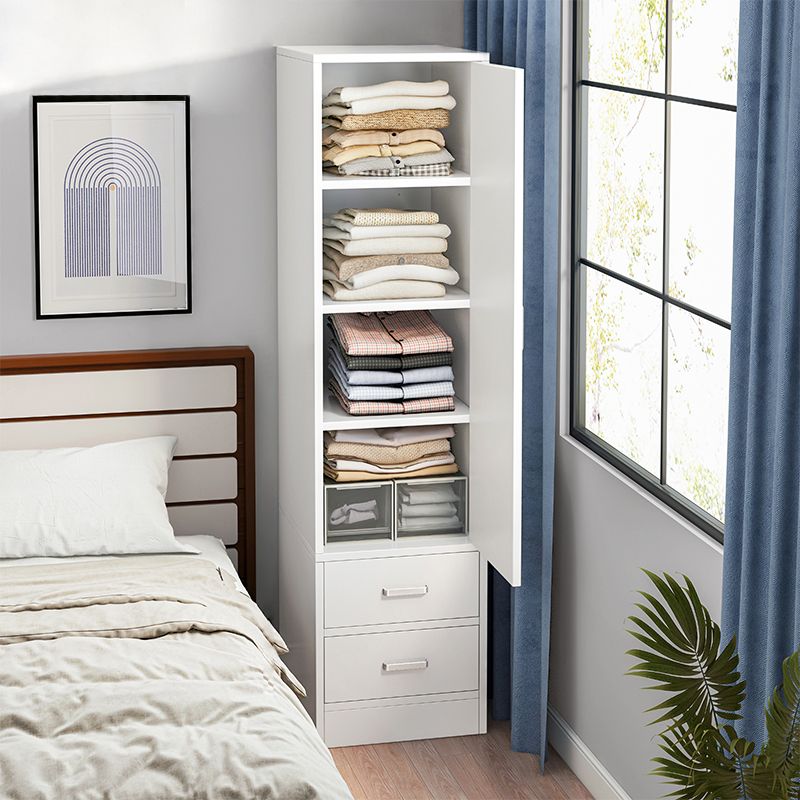 Non-Hanging Storage Cabinet Engineered Wood Cabinet for Bedroom