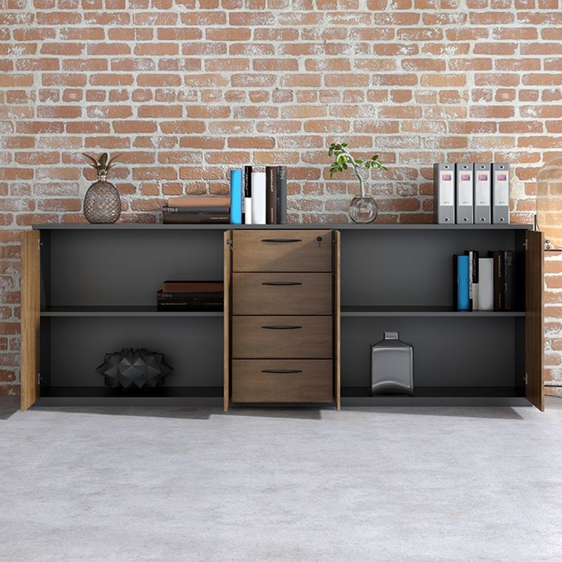 Mobile moderno medievale mobile in legno a chiave mobile di bloccaggio in marrone