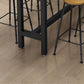 Juego de mesa de pub industrial de 1/2/9 piezas, mesa de bar rectangular y taburetes de bar sin brazos