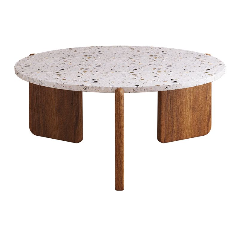 Stone Coffee Cocktail Table Modern 3 Legs Coffee or End Table Clearhalo 'Coffee & Accent Tables' 'Coffee Tables' 'coffee_tables' 'furn' 'furn_coffee_tables' 'Furniture' 'Living Room Furniture' 1200x1200_f48076d8-e334-4bf5-a508-bc6badfc8630