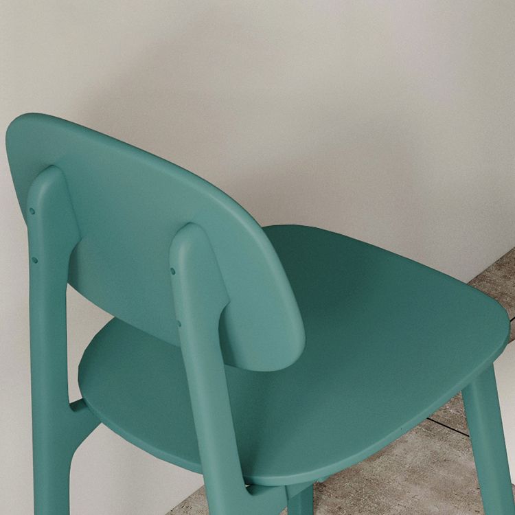 Contemporary Style Dining Chair Plastic Dining Armless Side Chairs for Kitchen (Set of 4) Clearhalo ' kitchen&dining_furn' 'Dining Chairs' 'Dining Tables & Seating' 'dining_chair' 'furn' 'furn_dining_chair' 'Furniture' 'furniture_dining_chair' 'Kitchen & Dining Furniture' 'kitchen' 1200x1200_f4814361-22ed-4597-b015-011bbbe91da9