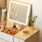 Scandinavian 1-Drawer Wooden Flip-top Dressing Vanity Make-up Table