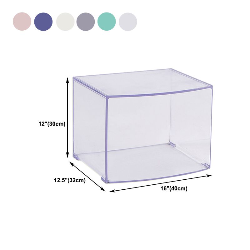 Estantería acrílica cerrada estilo nórdico estantería cuadrada minimalista