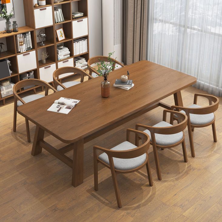 Solid Wood Rectangle Writing Desk Modern H-Base 29.53" Tall Office Desk Clearhalo 'furn' 'furn_office_desk' 'Furniture' 'Office Desks' 'Office Furniture' 'office_desk' 1200x1200_f4832252-b098-4f27-b0da-5ddae9d4d240