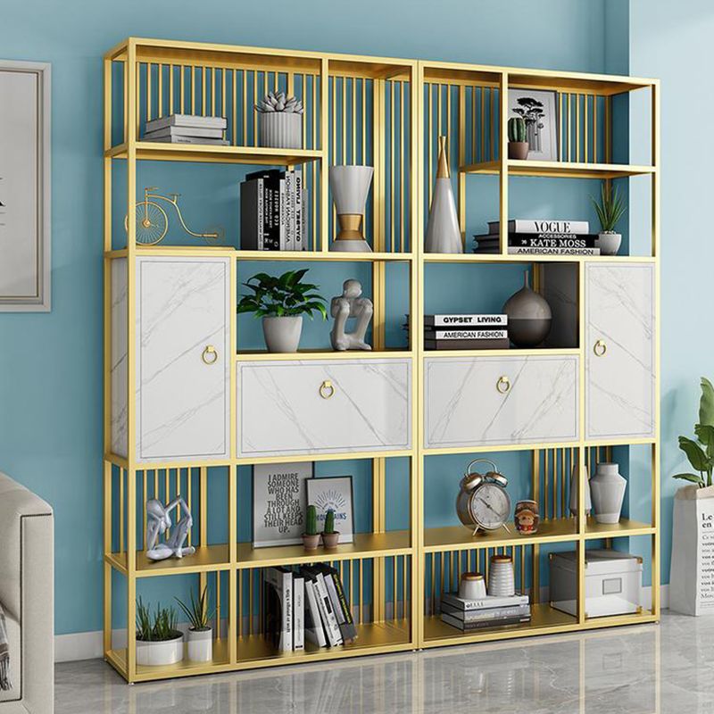 Modern Vertical Etagere Shelf Bookcase Metal Open Bookcase for Home Clearhalo 'Bookcases' 'furn' 'furn_bookcases' 'Furniture' 'Office Furniture' 1200x1200_f48363a2-0cdc-4650-8c91-85e362efe50d