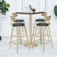 Round Bar Table Gold and Metal Base Bar Table for Kitchen Living Room Coffee Room Clearhalo 'Bar Furniture' 'Bar Tables' 'bar_tables' 'furn' 'furn_bar_tables' 'Furniture' 'Kitchen & Dining Furniture' 1200x1200_f48441f4-ac1d-4ca9-baf3-ab7d7a6e85d4