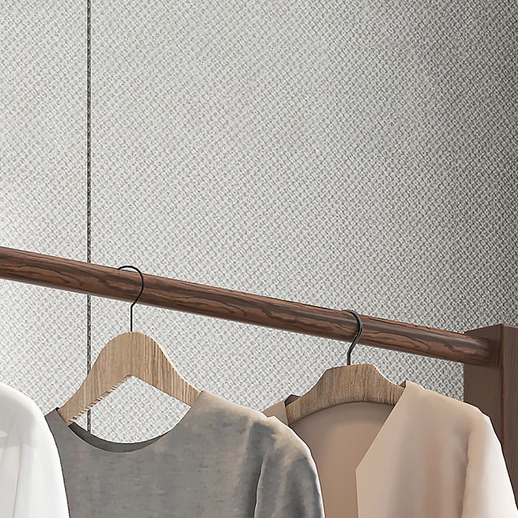 Armario contemporáneo de madera maciza 2 estantes armario de vestuario