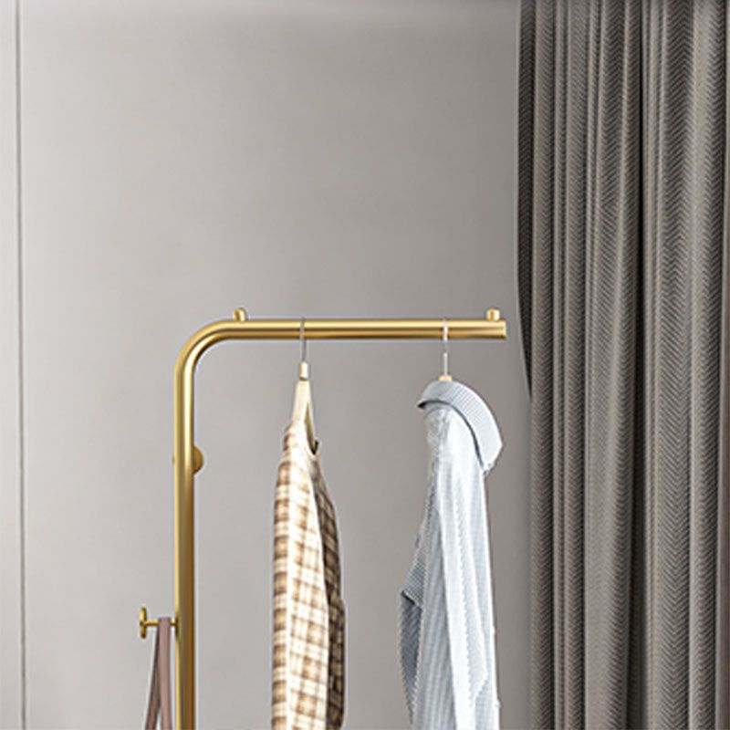 Rastrello per mantello contemporaneo a 3 ganci metallici per soggiorno per soggiorno