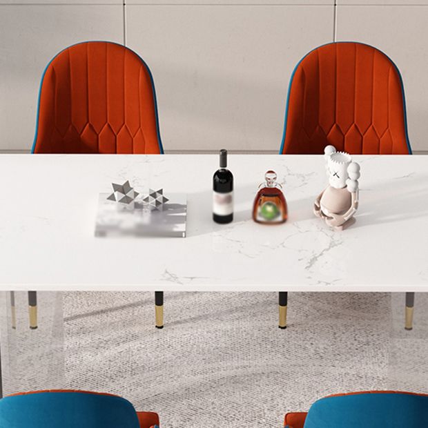 1/2/5/7 Pieces Modern Dining Set with Rectangle Table and Red Chairs Dinette Set Clearhalo 'Dining Room Sets' 'Dining Tables & Seating' 'dining_room_set' 'furn' 'furn_dining_room_set' 'Furniture' 'furniture_dining_room_set' 'Kitchen & Dining Furniture' 'kitchen&dining_furn' 'kitchen' 1200x1200_f4869e17-8b9f-4b27-9050-5cdb0cfffb25