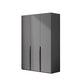 Contemporary Grey Storage Cabinet with Garment Rod Hinged Door Cabinet for Bedroom Clearhalo 'Armoires & Wardrobes' 'armoires_wardrobes' 'Bedroom Furniture' 'furn' 'furn_armoires_wardrobes' 'Furniture' 1200x1200_f486bffc-09d5-4afd-bb48-1b0f835bf204