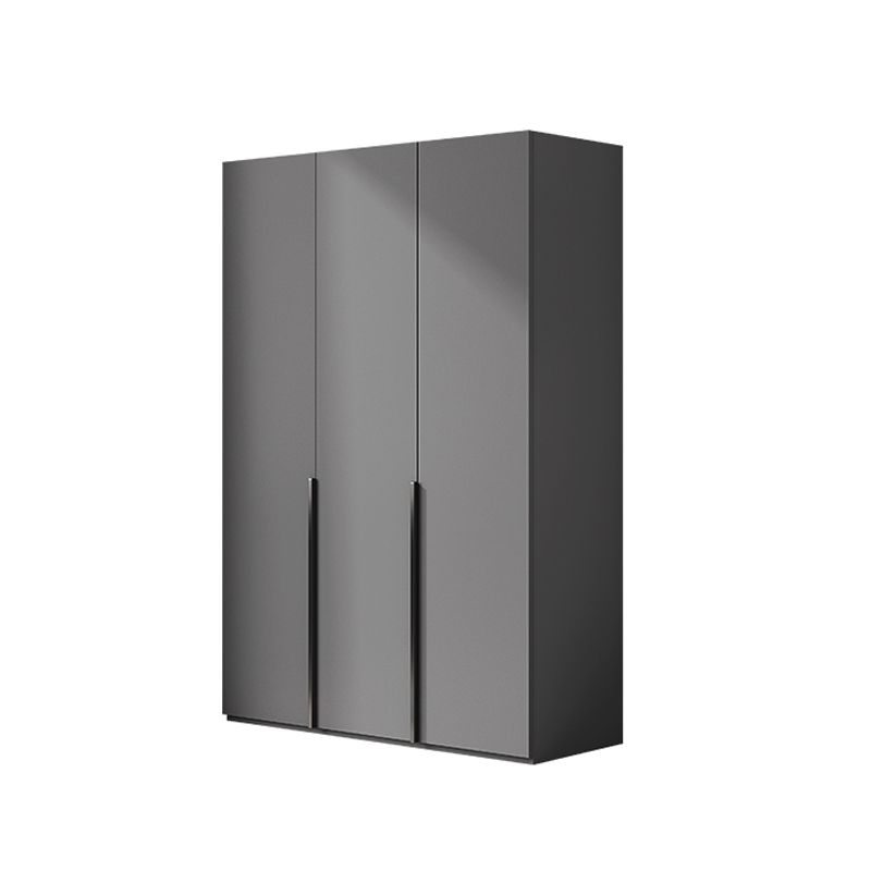Contemporary Grey Storage Cabinet with Garment Rod Hinged Door Cabinet for Bedroom Clearhalo 'Armoires & Wardrobes' 'armoires_wardrobes' 'Bedroom Furniture' 'furn' 'furn_armoires_wardrobes' 'Furniture' 1200x1200_f486bffc-09d5-4afd-bb48-1b0f835bf204
