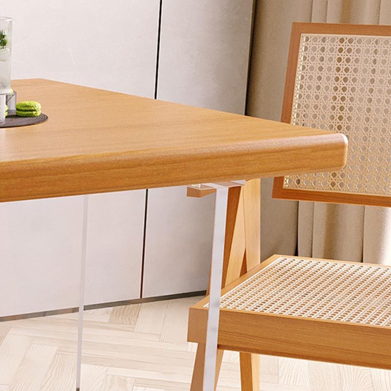 Moderne eetmeubelset 1/2/5 stuks massief houten eettafel en stoelen