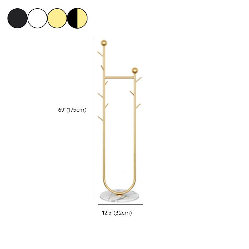 68.9-inch Tall Entryway Kit Contemporary Metal Entry Hall Tree Clearhalo 'Entry & Mudroom Furniture' 'furn' 'furn_hall_tree_coat_racks' 'Furniture' 'Hall Trees & Coat Racks' 'hall_tree_coat_racks' 1200x1200_f489474f-dabc-4798-82c3-a5fbec489558