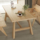 Modern 1/4/5 Pieces Dining Set Rectangle Pine Wood Dining Table for Dining Room Clearhalo 'Dining Room Sets' 'Dining Tables & Seating' 'dining_room_set' 'furn' 'furn_dining_room_set' 'Furniture' 'furniture_dining_room_set' 'Kitchen & Dining Furniture' 'kitchen&dining_furn' 'kitchen' 1200x1200_f48a7a26-7ab9-4e18-81c0-0188c207dc71