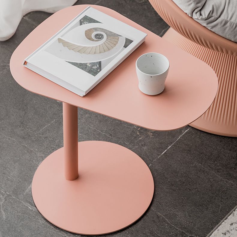 Mesa final geométrica de metal de mediados de siglo Mesa auxiliar de 20 "de altura C de altura