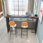 Industrial Bar Table Set 1/2/3 Pieces Bar Stool and Table Set Clearhalo 'Bar Furniture' 'furn' 'furn_home_bar_bar_sets' 'Furniture' 'Home Bars & Bar Sets' 'home_bar_bar_sets' 'Kitchen & Dining Furniture' 1200x1200_f48d8944-a84b-415b-81e4-0ea34b94e196