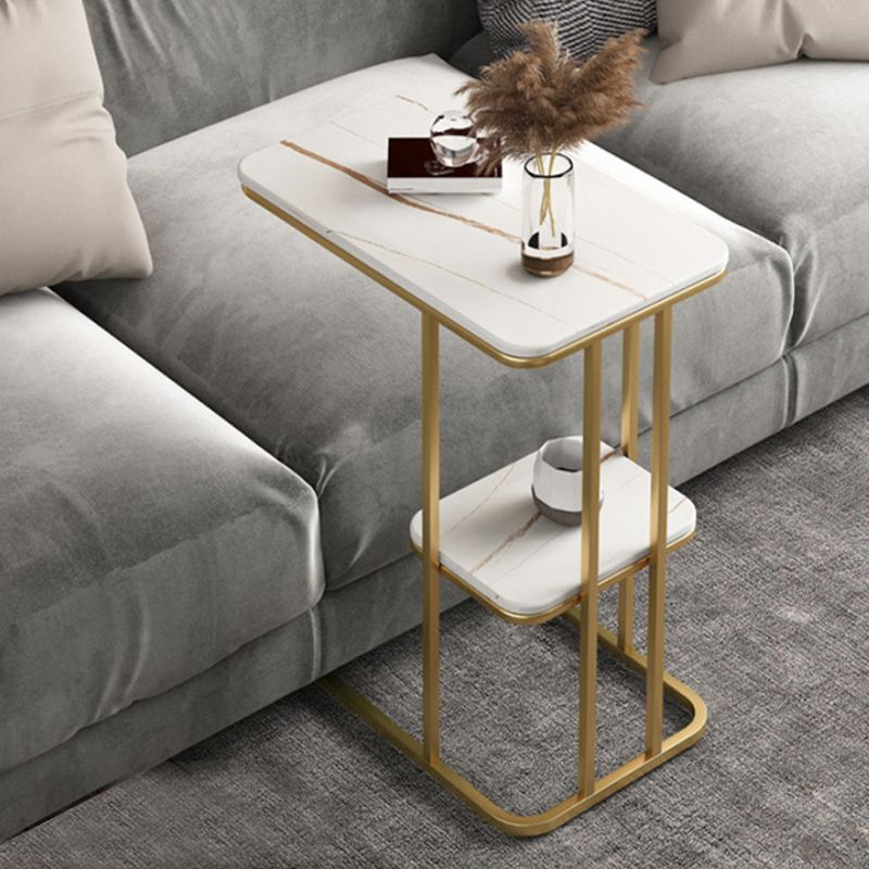 Slate Rectangular Side Table Modern Minimalist Sofa Corner Table