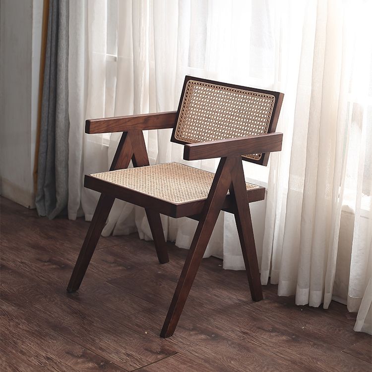 Comedor contemporáneo King Louis Silla de comedor de madera maciza