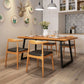 Industrial Rectangle Dining Table Wooden Table with Metal Legs for Kitchen Clearhalo 'Dining Tables & Seating' 'Dining Tables' 'dining_table' 'furn' 'furn_dining_table' 'Furniture' 'Kitchen & Dining Furniture' 1200x1200_f48ed9af-ae38-47b9-925b-7d3676659efc
