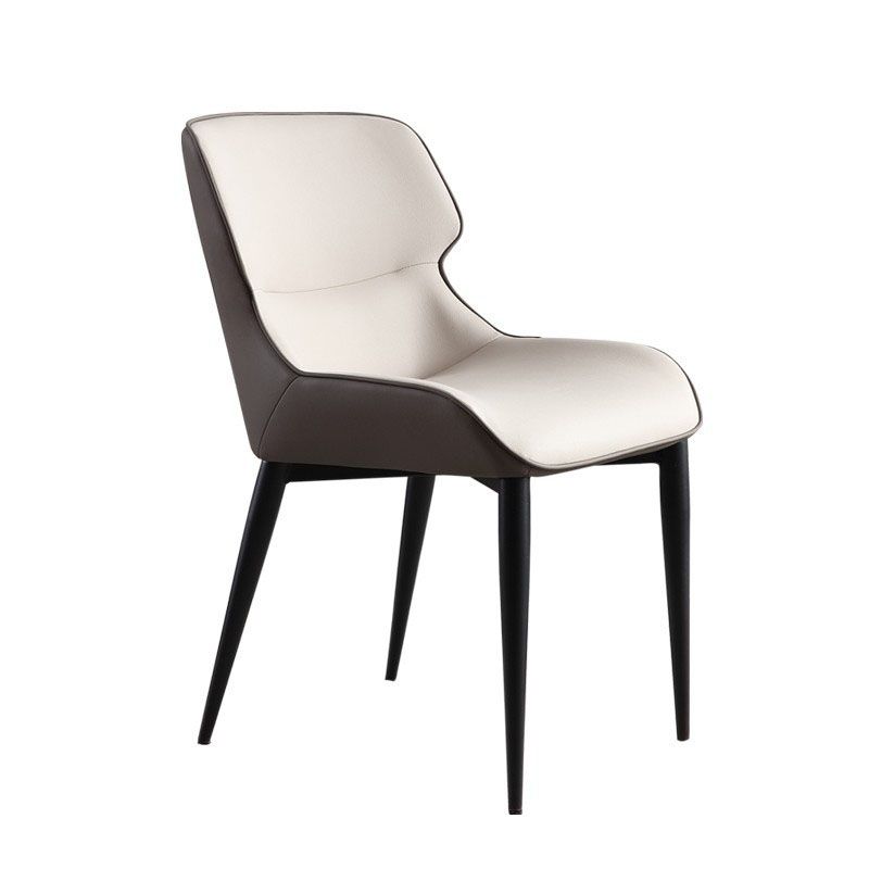 Modern Design Wingback Arm Dining Chairs Leather Dining Chairs for Kitchen (Set of 2) Clearhalo ' kitchen&dining_furn' 'Dining Chairs' 'Dining Tables & Seating' 'dining_chair' 'furn' 'furn_dining_chair' 'Furniture' 'furniture_dining_chair' 'Kitchen & Dining Furniture' 'kitchen' 1200x1200_f49105bd-0049-4f72-8090-0bc6a849fd95