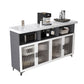Modern Rectangle Bar Table Faux Marble Storable Table for Living Room Clearhalo 'Bar Furniture' 'Bar Tables' 'bar_tables' 'furn' 'furn_bar_tables' 'Furniture' 'Kitchen & Dining Furniture' 1200x1200_f491d6f1-8cb5-4462-8d29-9ae0a6273109