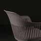 Slat Back Dining Side Chair Industrial Plastic Dining Arm Chair in Black Legs Clearhalo 'Dining Chairs' 'Dining Tables & Seating' 'dining_chair' 'furn' 'furn_dining_chair' 'Furniture' 'Kitchen & Dining Furniture' 1200x1200_f493f83f-1bf7-4280-b529-6f18774f2880