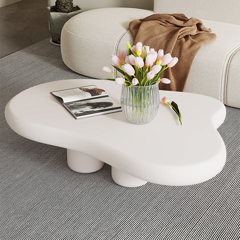 Artificial Wood Coffee or End Table Contemporary 4 Legs Coffee Table in Beige Clearhalo 'Coffee & Accent Tables' 'Coffee Tables' 'coffee_tables' 'furn' 'furn_coffee_tables' 'Furniture' 'Living Room Furniture' 1200x1200_f4941e1b-6b8a-4b94-b790-5bf890699689