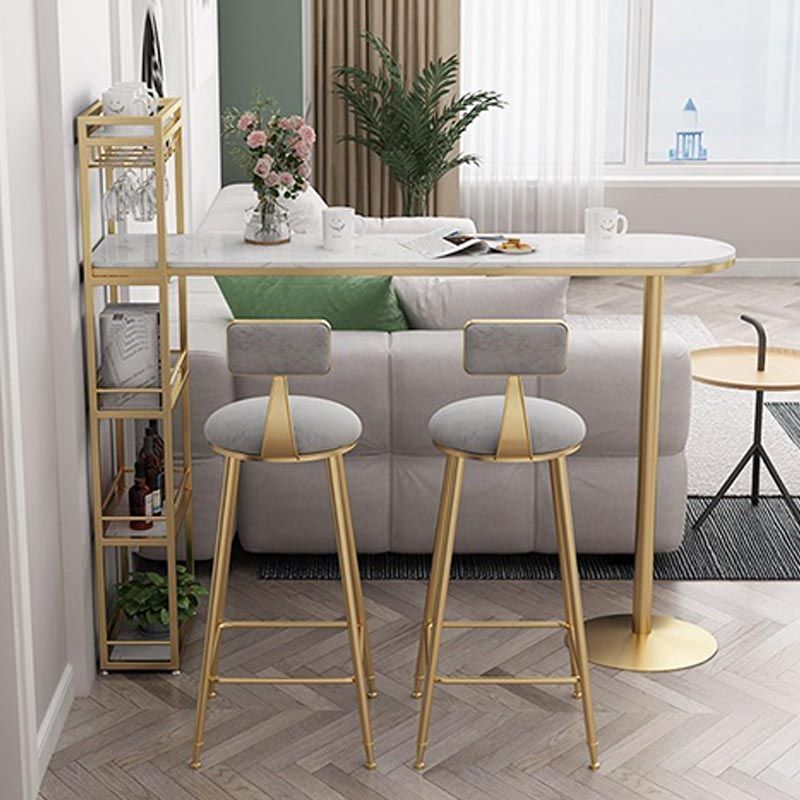 Tavolo da bar contemporaneo in pietra top tavolo da bistrot interno con portapacing