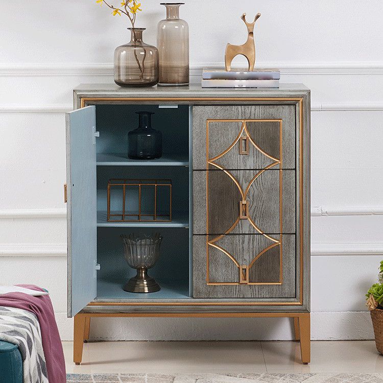 Luxury Cupboard Wood Frame Kitchen Sideboard for Dining Room