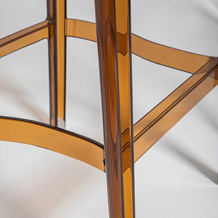 Contemporary Acrylic Bar Stools Low Back Indoor Counter Chair