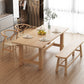 Modern Dining Set Rectangular Natural 1/4/5 Pieces Trestle Dinette Set