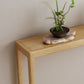 Tavolo da console rettangolare moderna Tabella di divano console in legno in naturale/marrone