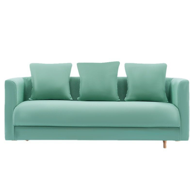 Divano contemporaneo con 3 cuscini di divano stazionario a braccio quadrato standard