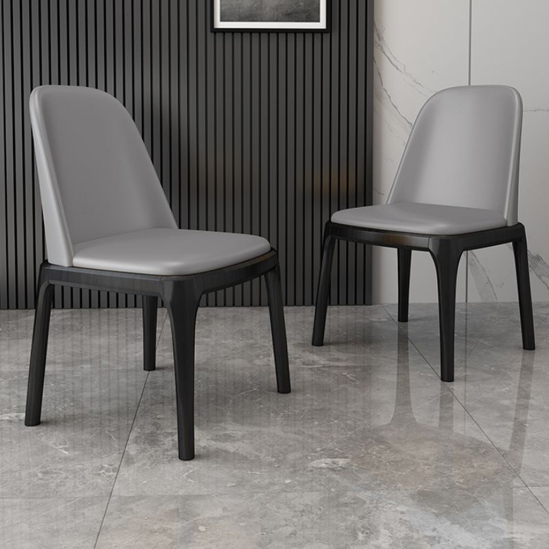 Solid Wood Industrial Dining Room Chair Matte Finish Parsons Dining Chair Clearhalo ' kitchen&dining_furn' 'Dining Chairs' 'Dining Tables & Seating' 'dining_chair' 'furn' 'furn_dining_chair' 'Furniture' 'furniture_dining_chair' 'Kitchen & Dining Furniture' 'kitchen' 1200x1200_f49b848a-ebb1-4c86-b713-74d34c4f0e5a