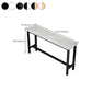 Modern Wooden Bistro Bar Table Rectangle Metal Base Bar Table Clearhalo 'Bar Furniture' 'Bar Tables' 'bar_tables' 'furn' 'furn_bar_tables' 'Furniture' 'Kitchen & Dining Furniture' 1200x1200_f49bea08-4e10-45c2-b5ae-2ee56223be08