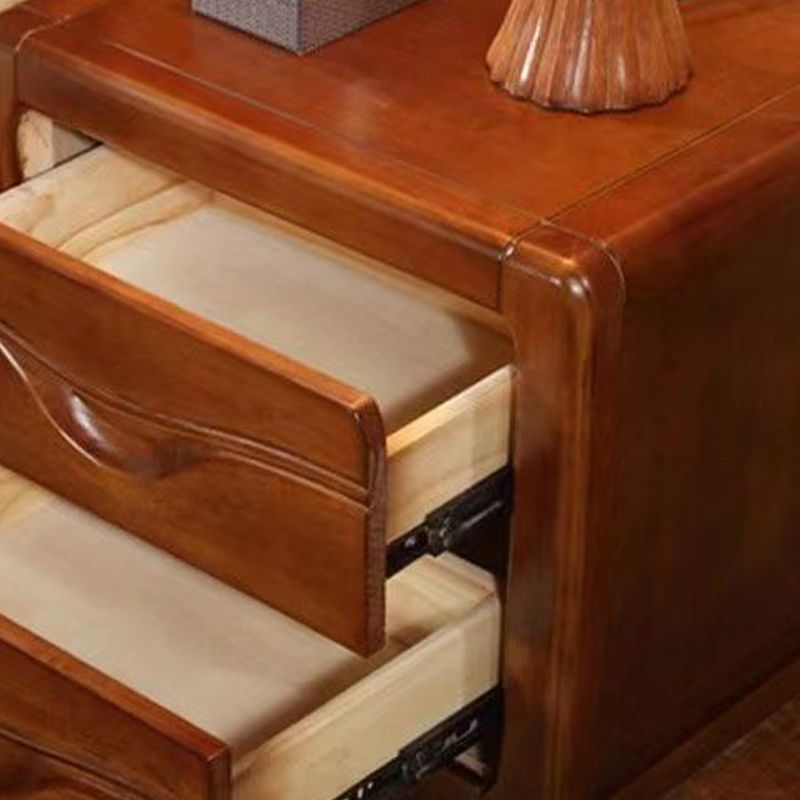 Solid Wood Nightstand Modern 2-drawer Bedside Cabinet for Living Room Clearhalo 'Bedroom Furniture' 'furn' 'furn_night_stand' 'Furniture' 'night_stand' 'Nightstands' 1200x1200_f49c9db4-04a6-46be-a6ac-e0c60b3c5a9c