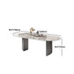 Stone Dining Table Traditional Luxury Dining Table with Double Pedestal Clearhalo 'Dining Tables & Seating' 'Dining Tables' 'dining_table' 'furn' 'furn_dining_table' 'Furniture' 'Kitchen & Dining Furniture' 1200x1200_f49db4fb-7626-4de7-bc39-07534347c128