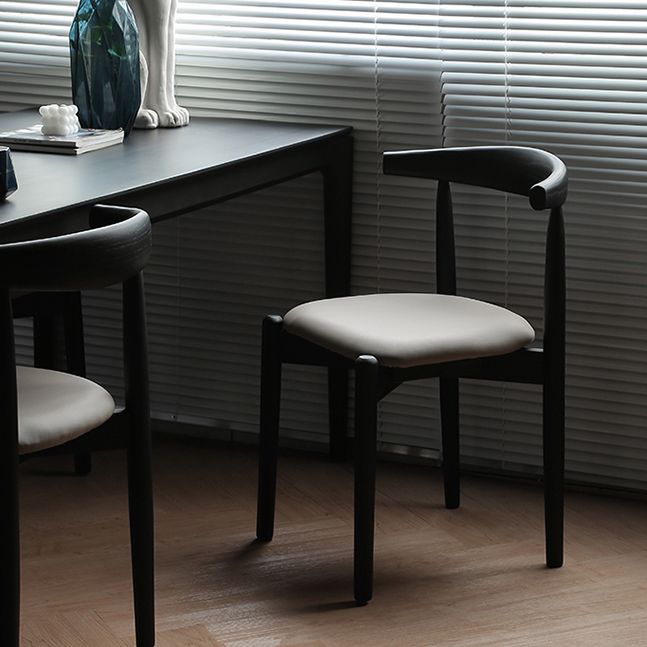 Set da pranzo moderno nero Set da pranzo con gambe in legno rettangolari da 1/2/5 pezzi per interni