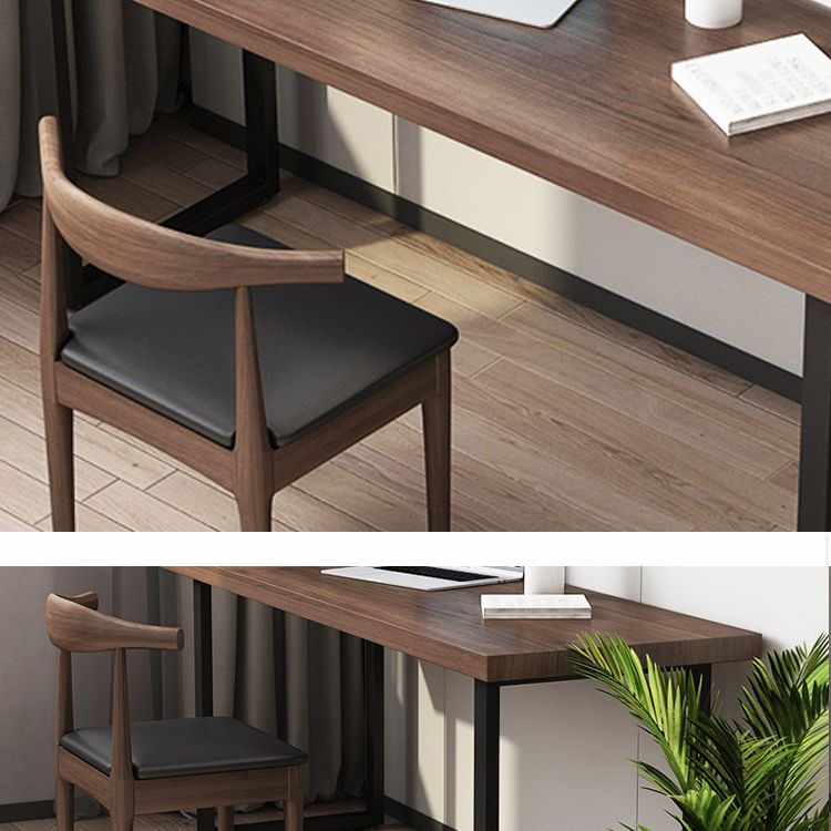 Scrivania per ufficio in stile industriale scrivania in legno massello con base di slitta per casa